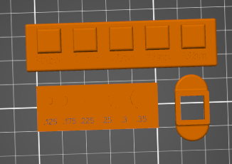 PrusaSlicer plate view with the peg plate and socket laid flat on the bed
